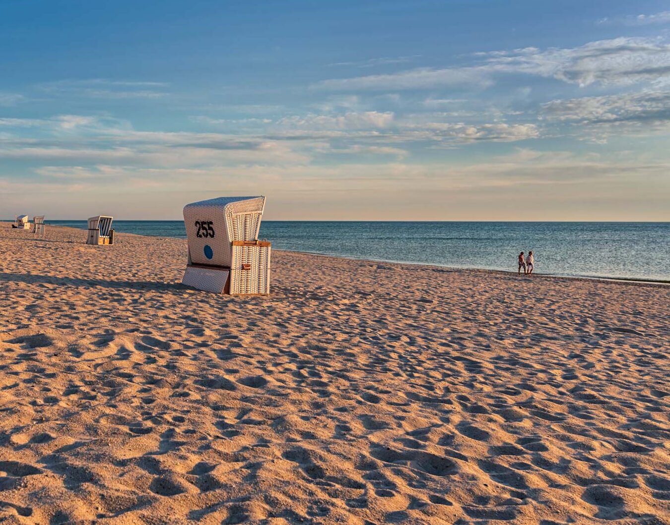 Strandkorb am Strand