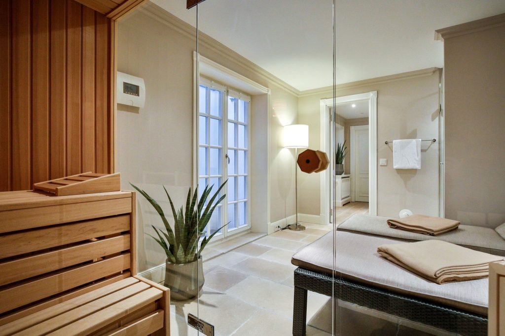 Sauna in Ferienwohnung Keitum