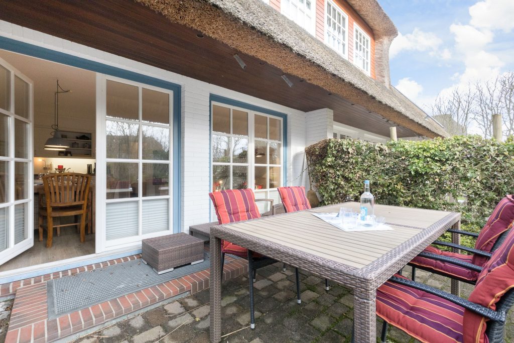 Terrasse von Ferienwohnung Keitum