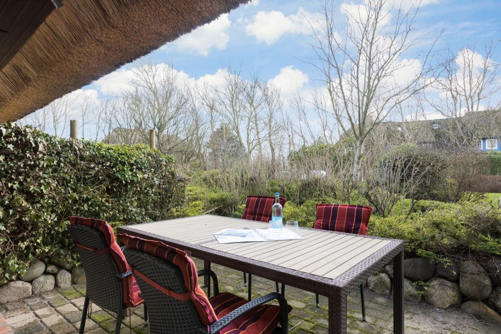 Terrasse von Ferienwohnung Keitum