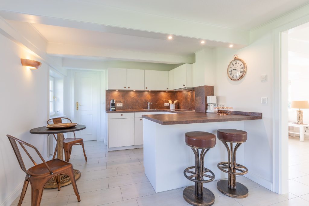Küche in Ferienwohnung Keitum