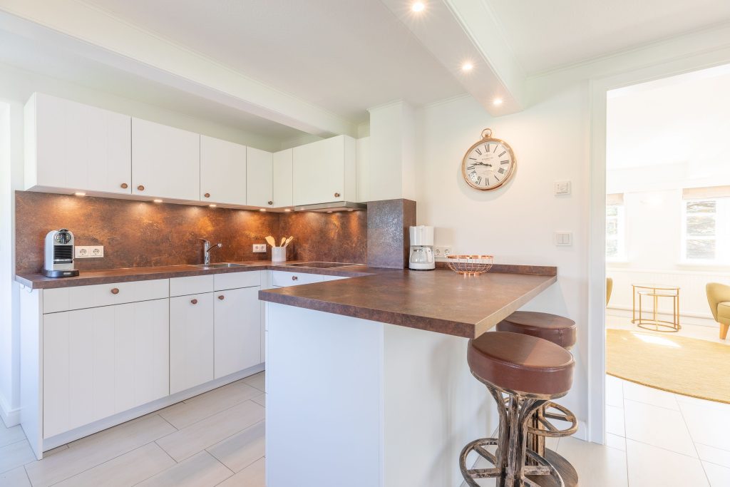 Küche in Ferienwohnung Keitum