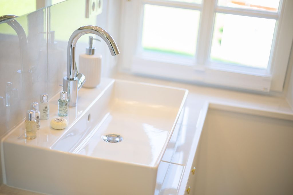 Bad in Ferienwohnung Keitum