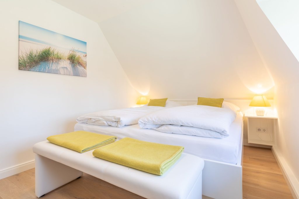 Schlafzimmer in Ferienwohnung Keitum