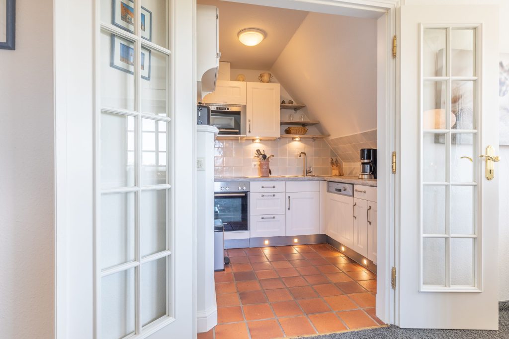 Küche in Ferienwohnung Keitum