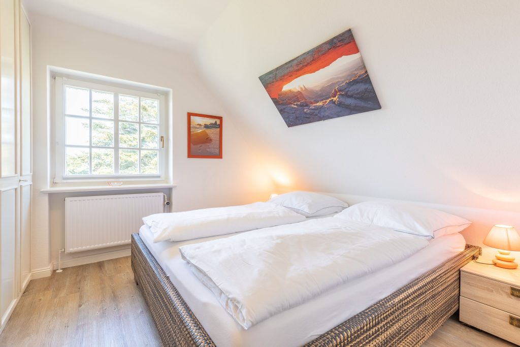 Schlafzimmer in Ferienwohnung Keitum