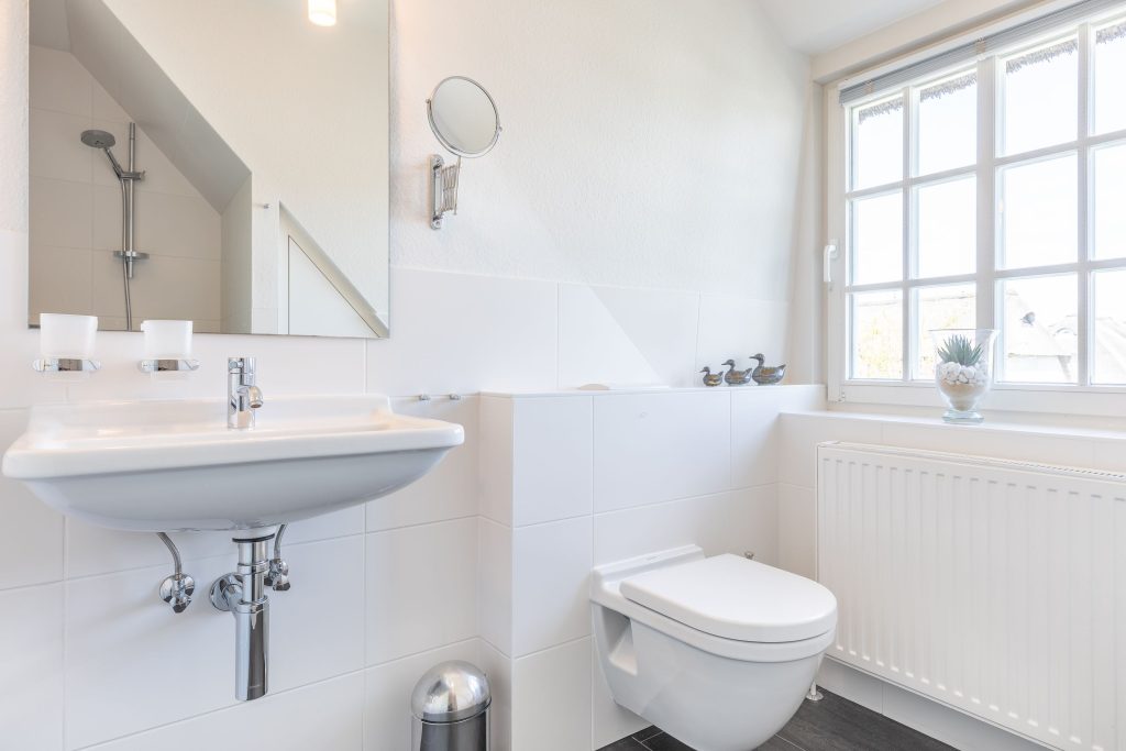 Bad in Ferienwohnung Keitum