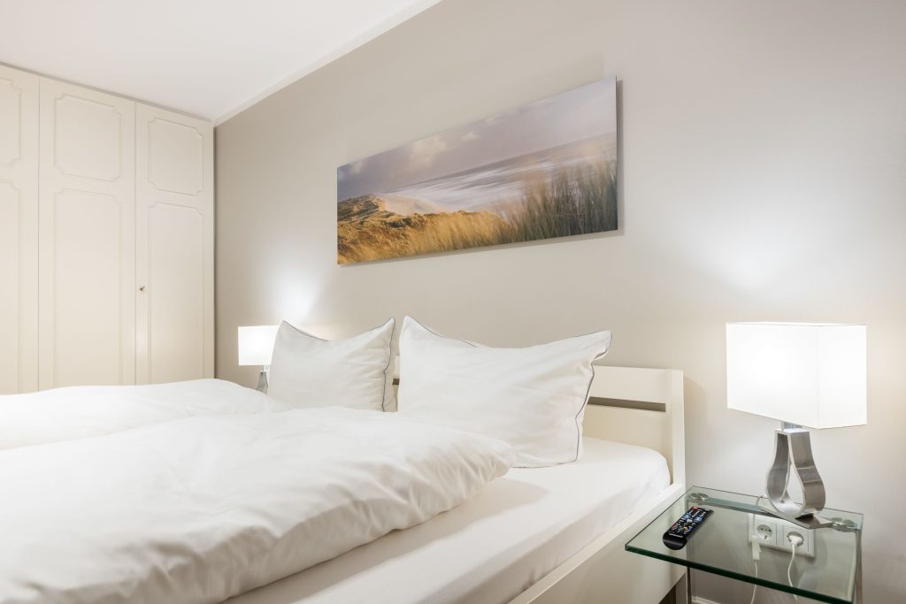 Bett in Ferienwohnung Keitum