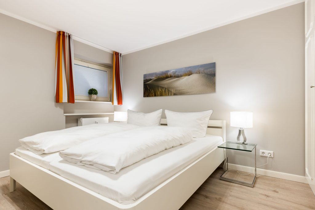 Bett in Ferienwohnung Keitum