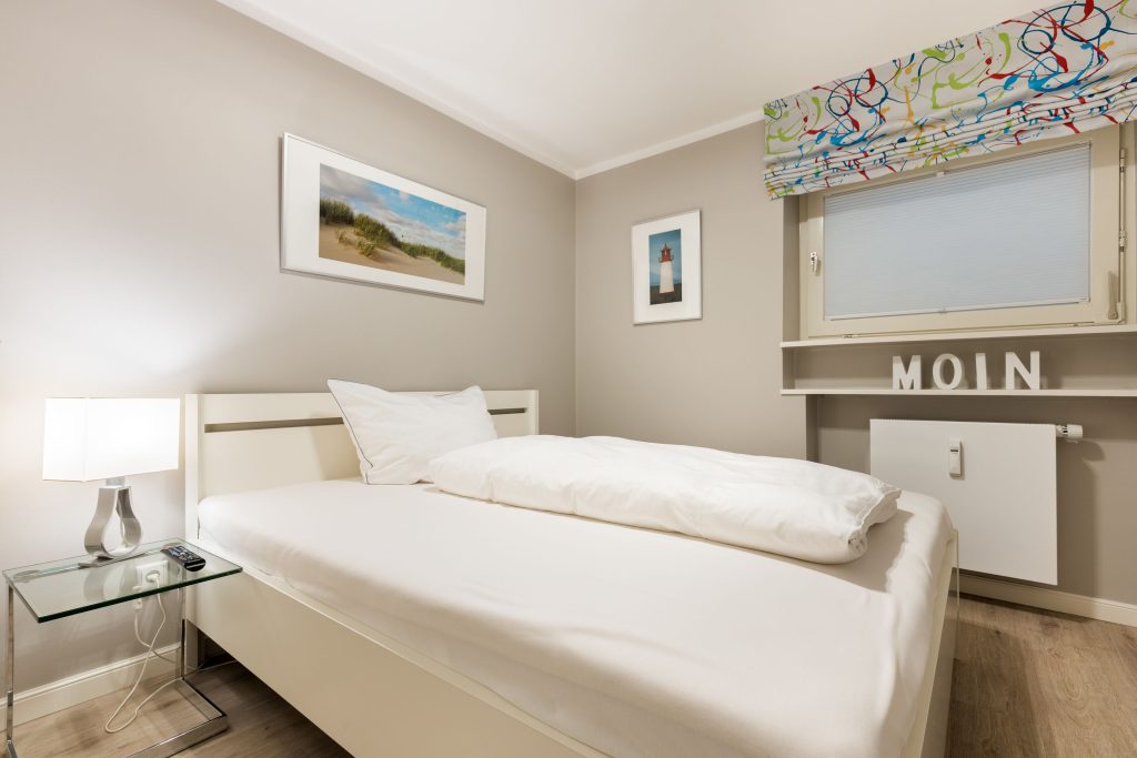 Bett in Ferienwohnung Keitum
