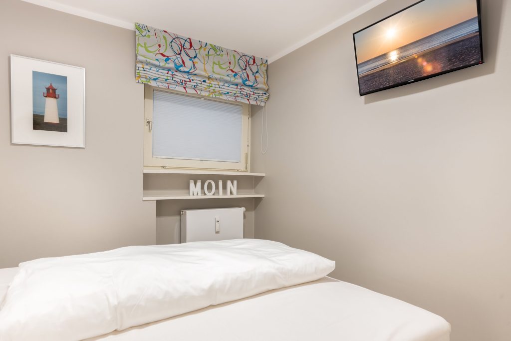 Bett in Ferienwohnung Keitum