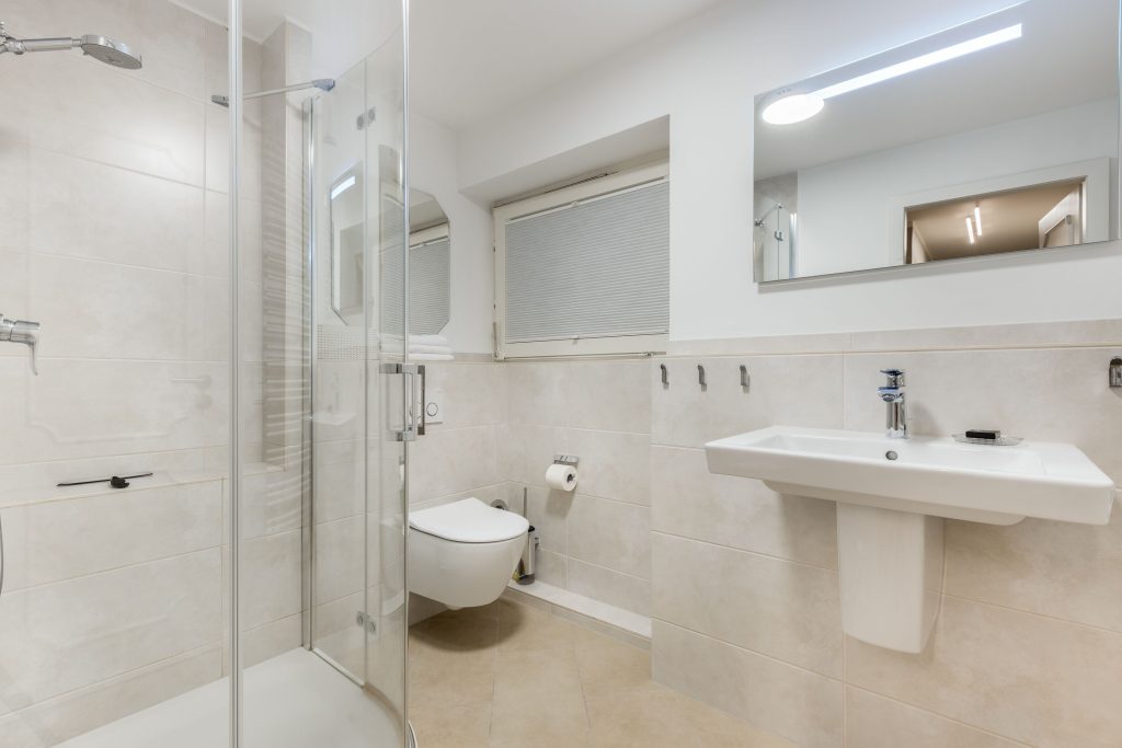 Bad in Ferienwohnung Keitum