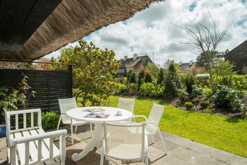 Terrasse von Ferienwohnung Keitum
