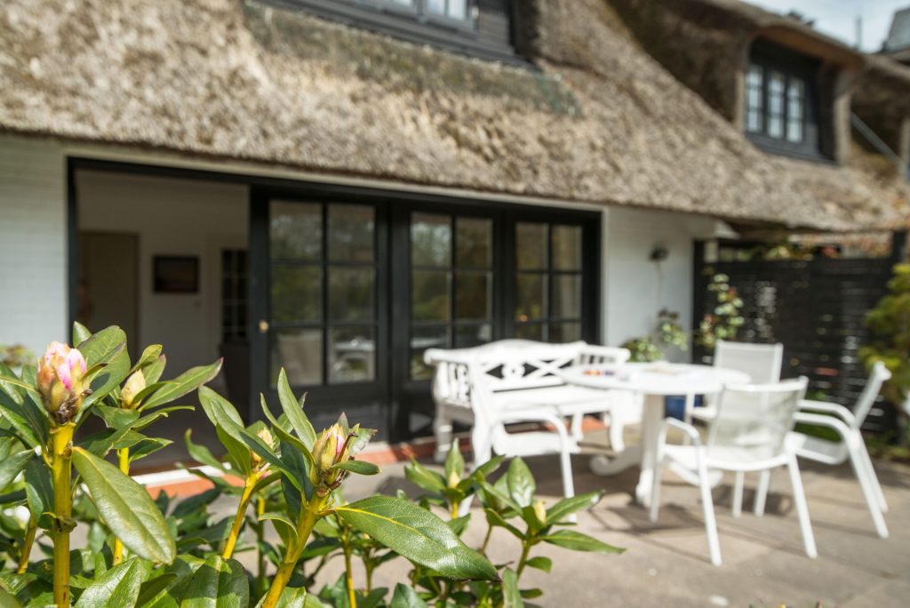 Terrasse von Ferienwohnung Keitum