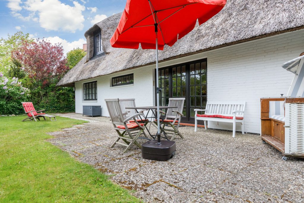 Terrasse von Ferienwohnung Keitum