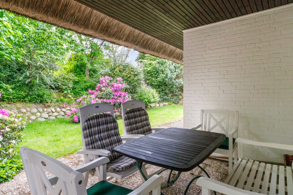 Terrasse von Ferienwohnung Keitum