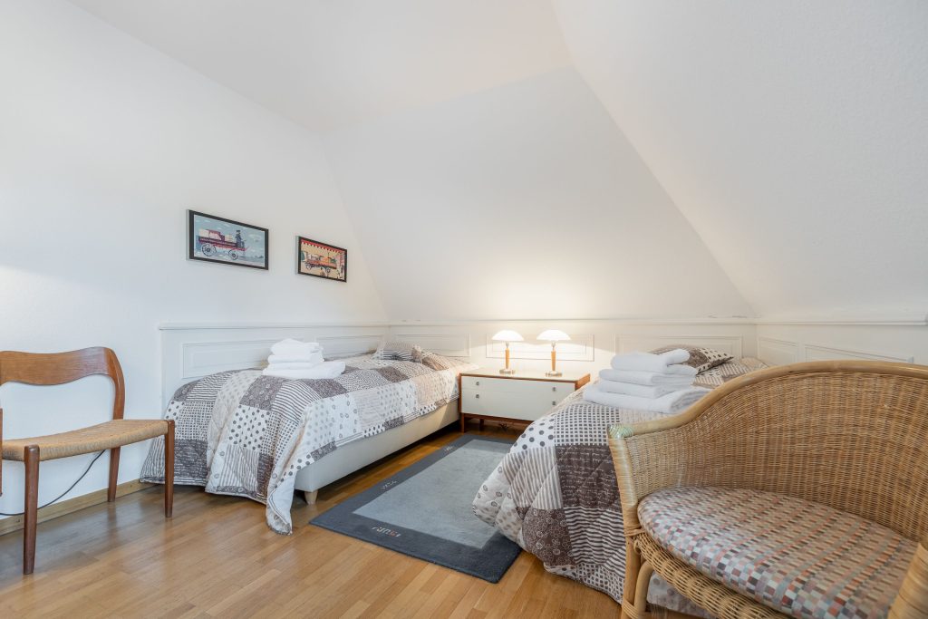Schlafzimmer in Ferienwohnung Keitum