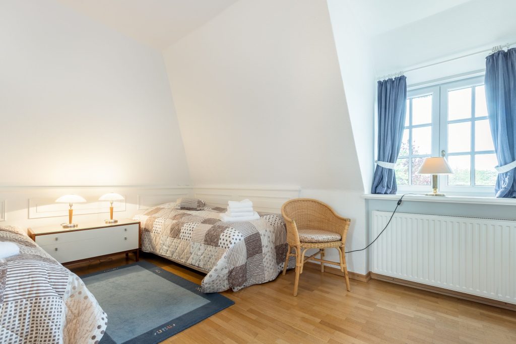 Schlafzimmer in Ferienwohnung Keitum