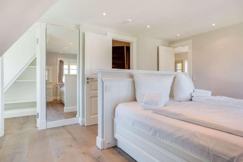 Schlafzimmer in Ferienwohnung Keitum