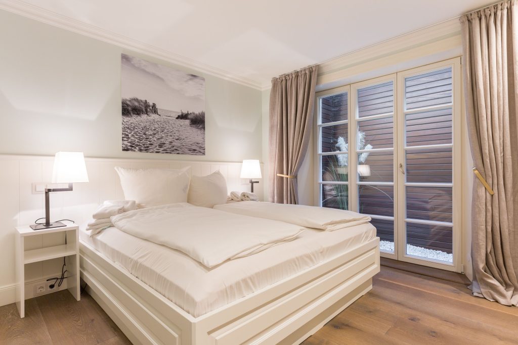 Schlafzimmer in Ferienwohnung Keitum