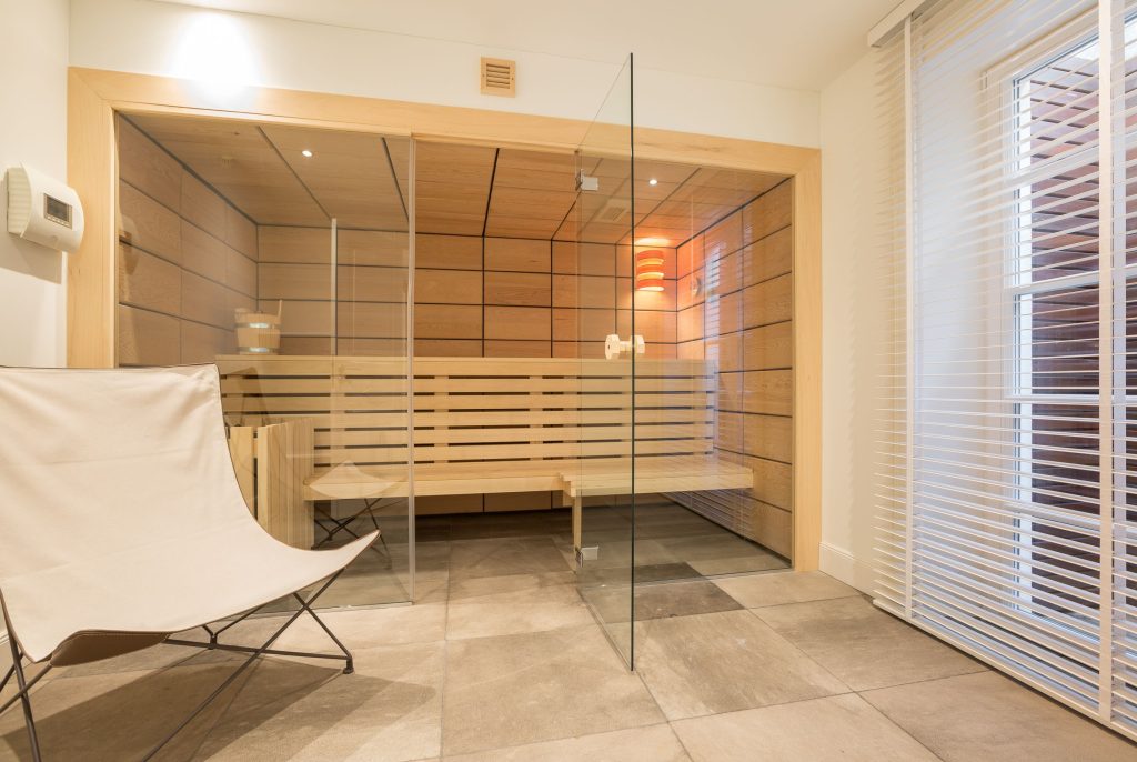 Sauna in Ferienwohnung Keitum