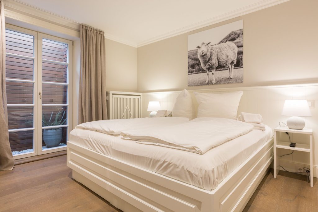 Schlafzimmer in Ferienwohnung Keitum
