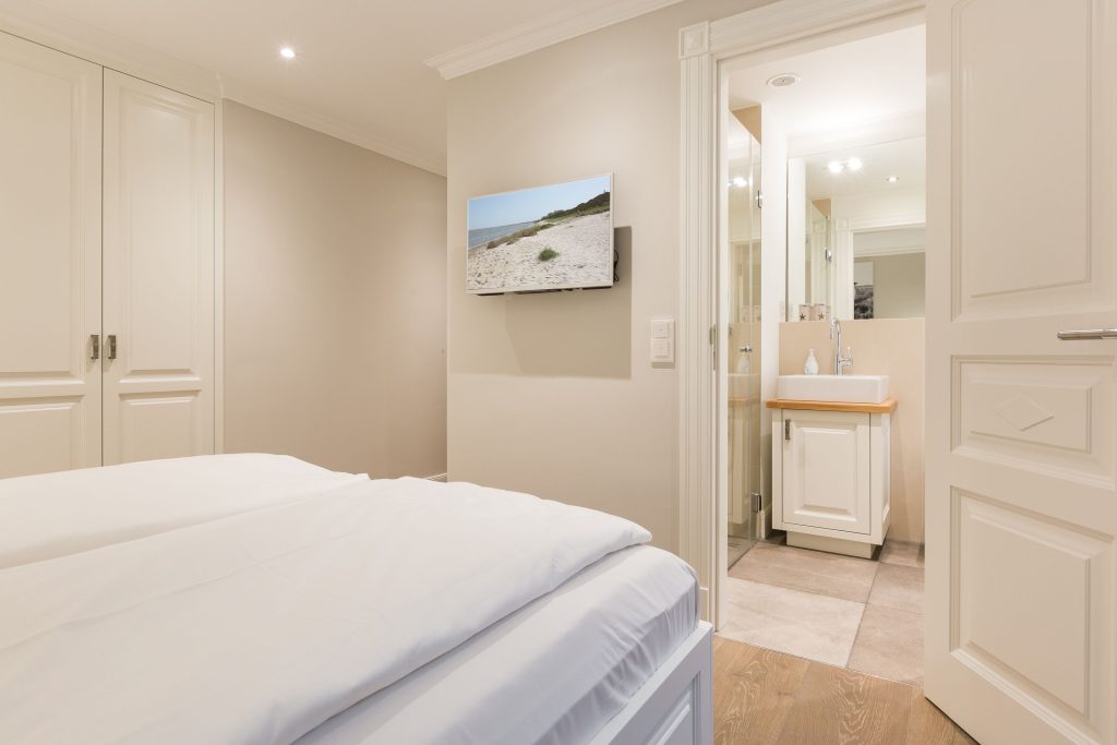 Schlafzimmer in Ferienwohnung Keitum