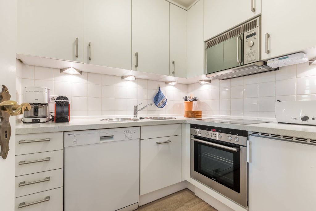 Küche in Ferienwohnung Keitum