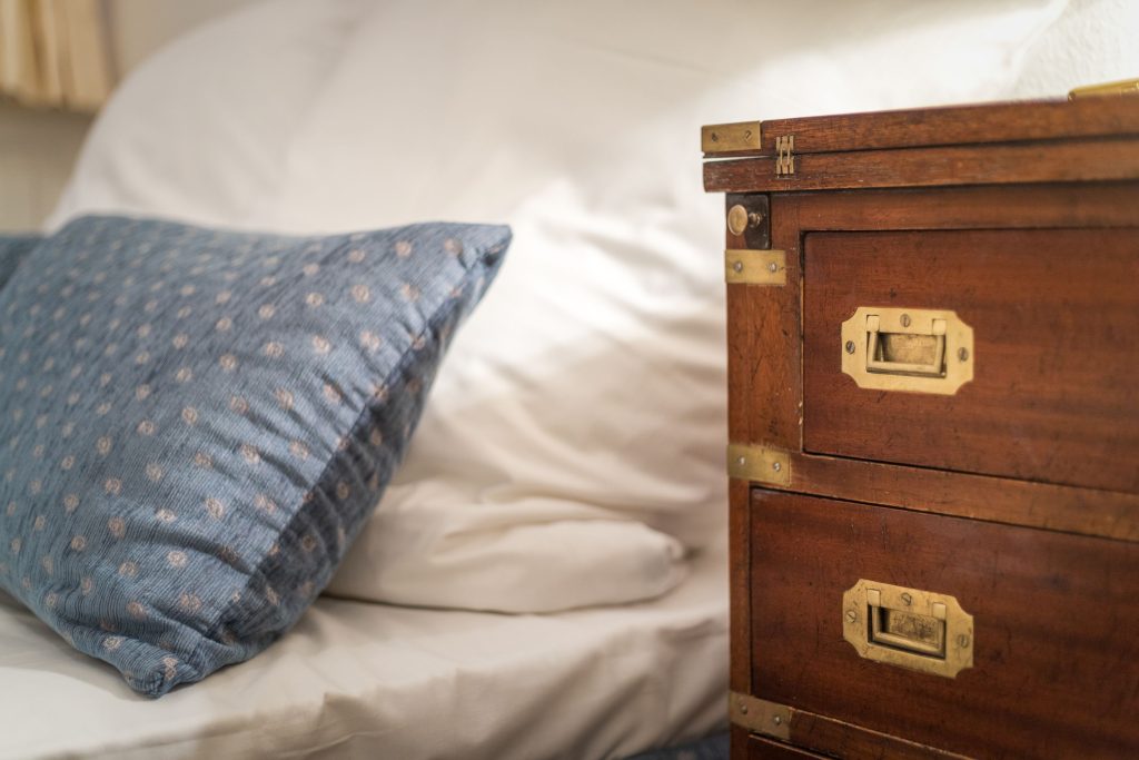 Bett in Ferienwohnung Keitum