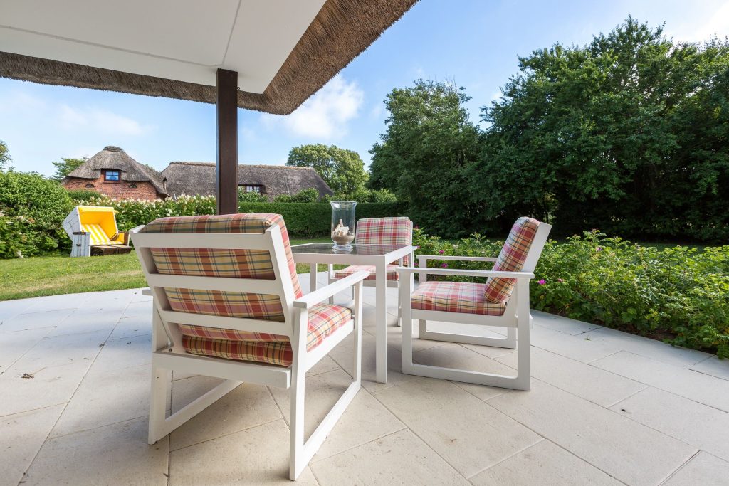 Terrasse von Ferienwohnung Keitum