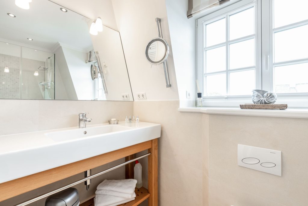 Bad in Ferienwohnung Keitum