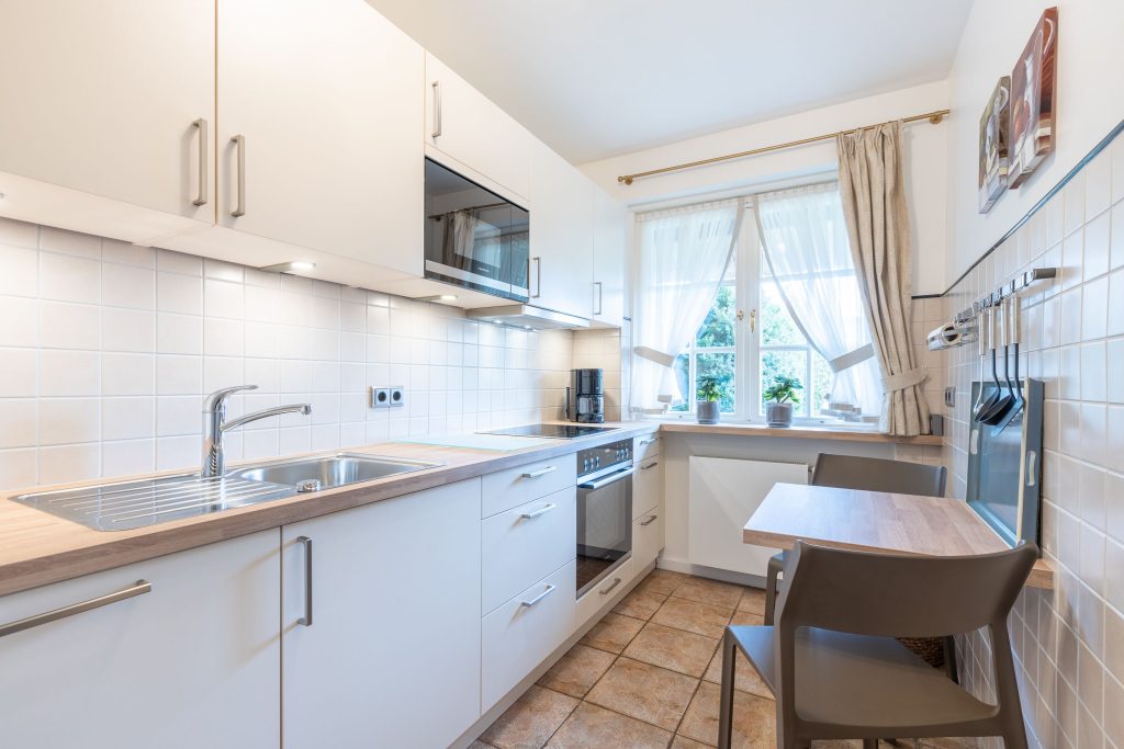 Küche in Ferienwohnung Keitum