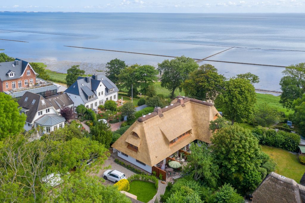 Vogelperspektive einer Ferienwohnung auf Sylt