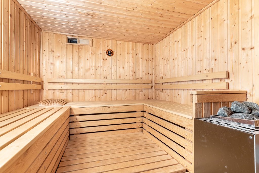 Sauna in Ferienwohnung Keitum