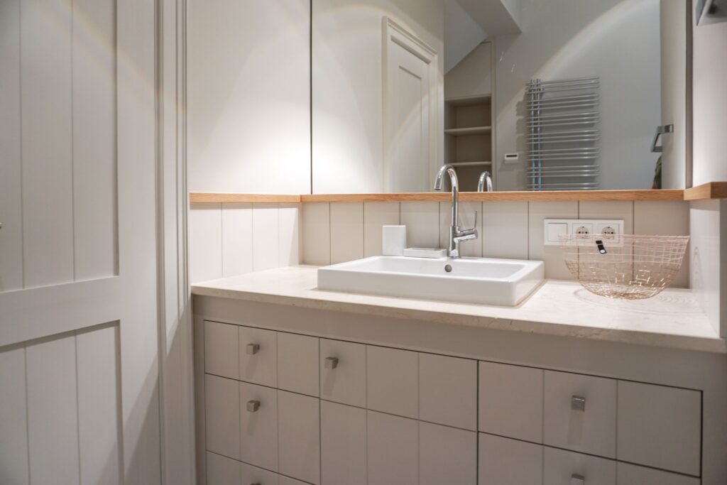 Badezimmer in Ferienhaus in Rügen