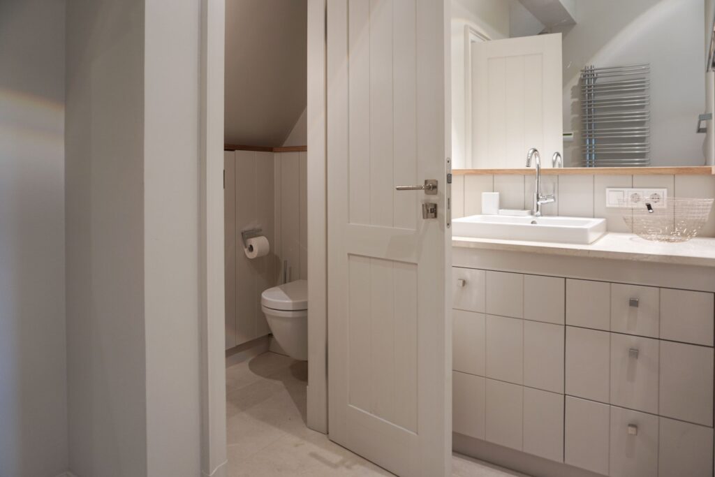 Badezimmer in Ferienhaus in Rügen