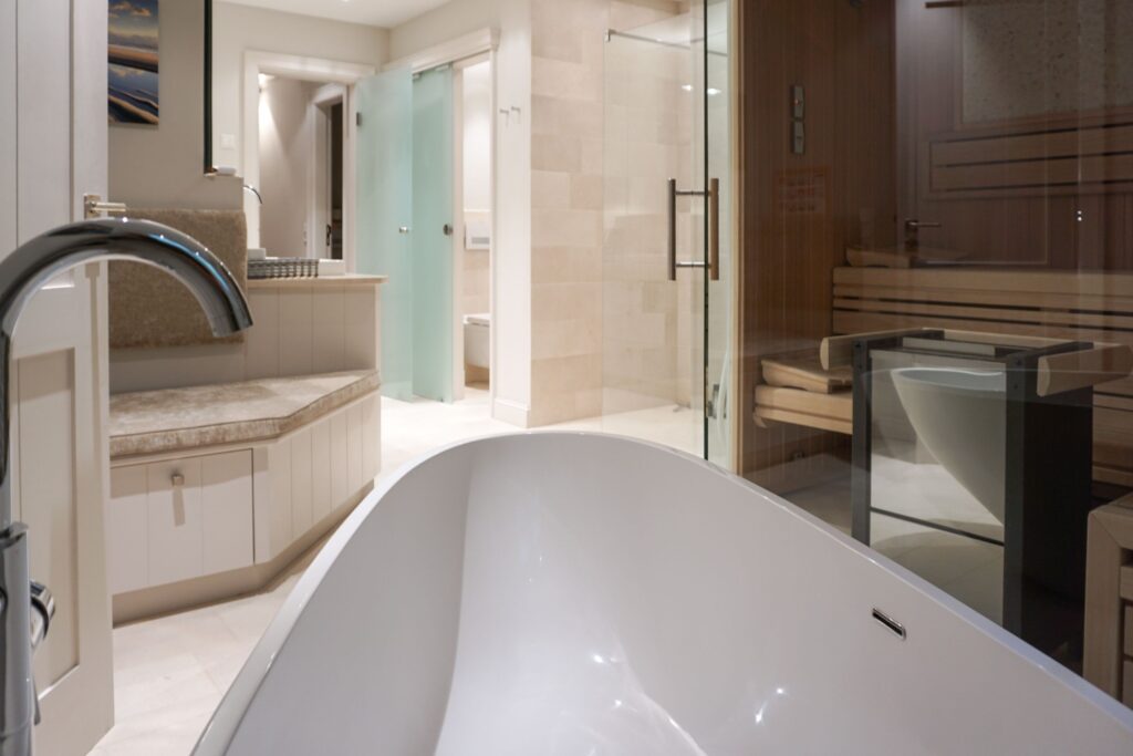 Sauna in Ferienhaus in Rügen