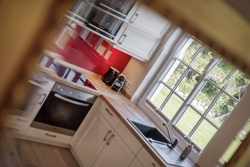 Küche in Ferienhaus auf Sylt