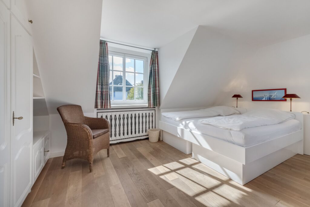 Schlafzimmer in Ferienhaus auf Sylt