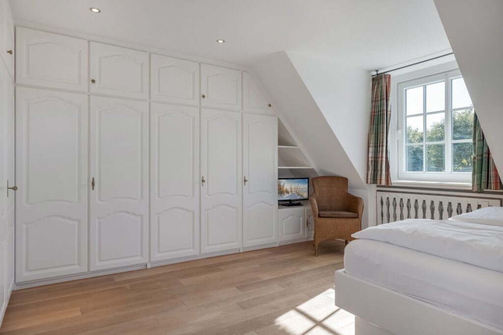 Schlafzimmer in Ferienhaus auf Sylt