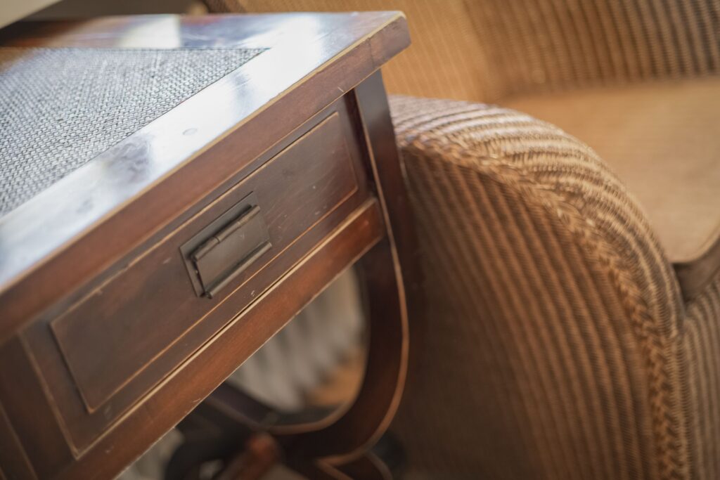 Schreibtisch in Ferienhaus auf Sylt