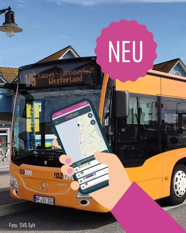 Jetzt NEU 🚌

Viele unserer Objekte nehmen am Sylt Go!-Programm teil - das bedeutet für Sie: kostenloses Busfahren auf der ganzen Insel. Als unser Gast erhalten Sie ihr persönliches Busticket ganz bequem vor Anreise per E-Mail als QR-Code. So können Sie direkt nach ihrer Ankunft entspannt und flexibel mit dem Bus unterwegs sein ganz ohne zusätzliche Kosten.

Wir freuen uns über die Zusammenarbeit mit @syltgo und @sylter_verkehrsgesellschaft 

Alle Objekte mit Sylt Go! finden Sie unter folgendem Link: 

https://www.wedell-sylt.de/suchen-buchen/?nights_min=0&nights_max=0&from=&till=&adults=2&children=0&babys=0&petsCount=0&type=&bedrooms=&region=&busfahren=on&order=random

#SyltGo #svg #sylterverkehrsgesellschaft #Mobilität #bus #Busticket #WedellUrlaub #Sylt #Sylturlaub